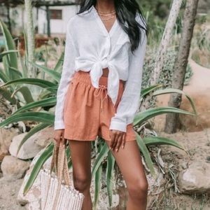 Amaryllis Orange Chelsea Shorts NWT